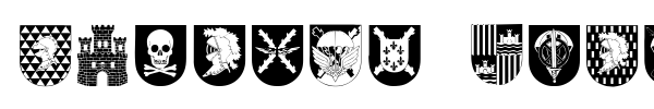 Spanish Army Shields font preview
